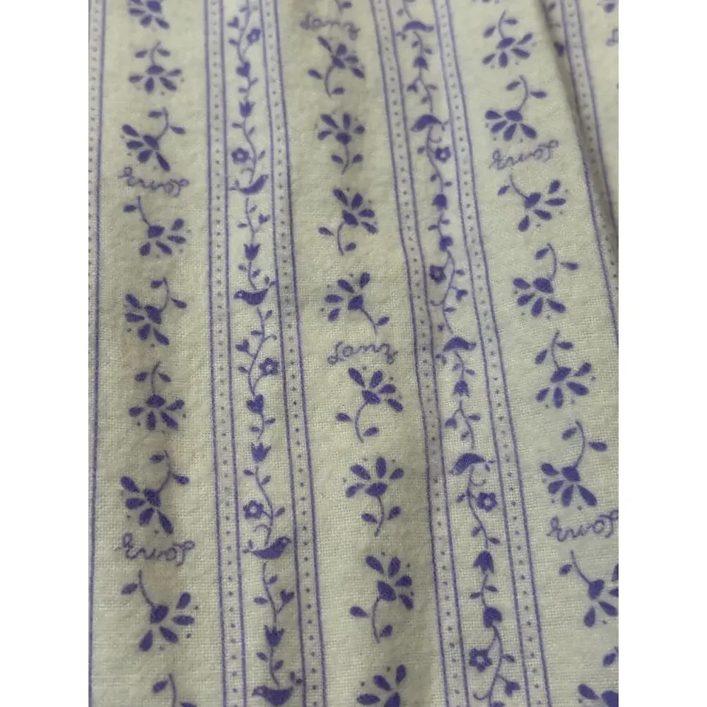 Lanz Salzburg Tyrolean Purple Flower Traditional Long Nightgown S Ballet Cottage